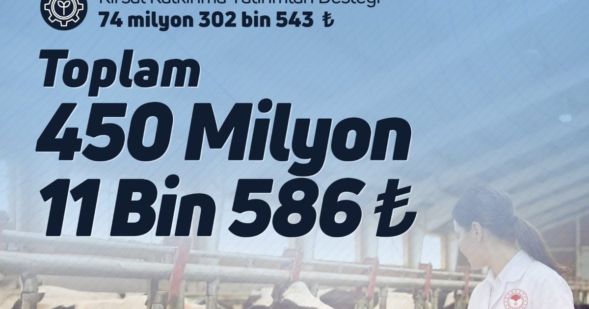 Çiftçilere 450 Milyon Liralık Tarımsal Destek Aktarılıyor