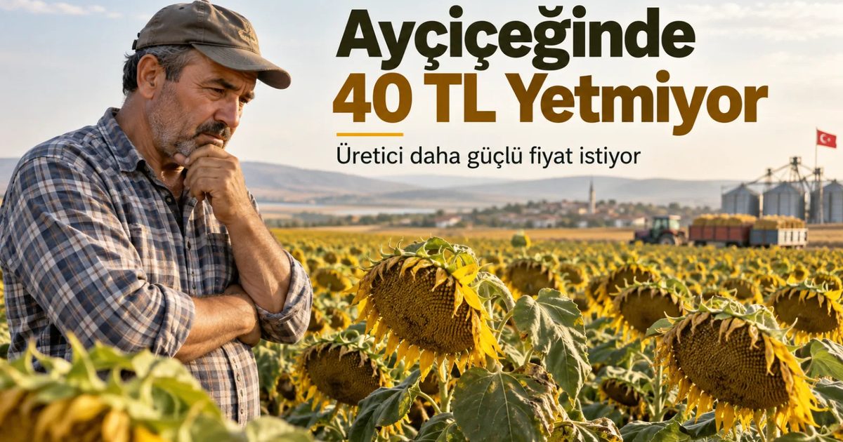 Ayçiçeğinde 40 Liralık Fiyat Üreticiyi Kurtarmıyor